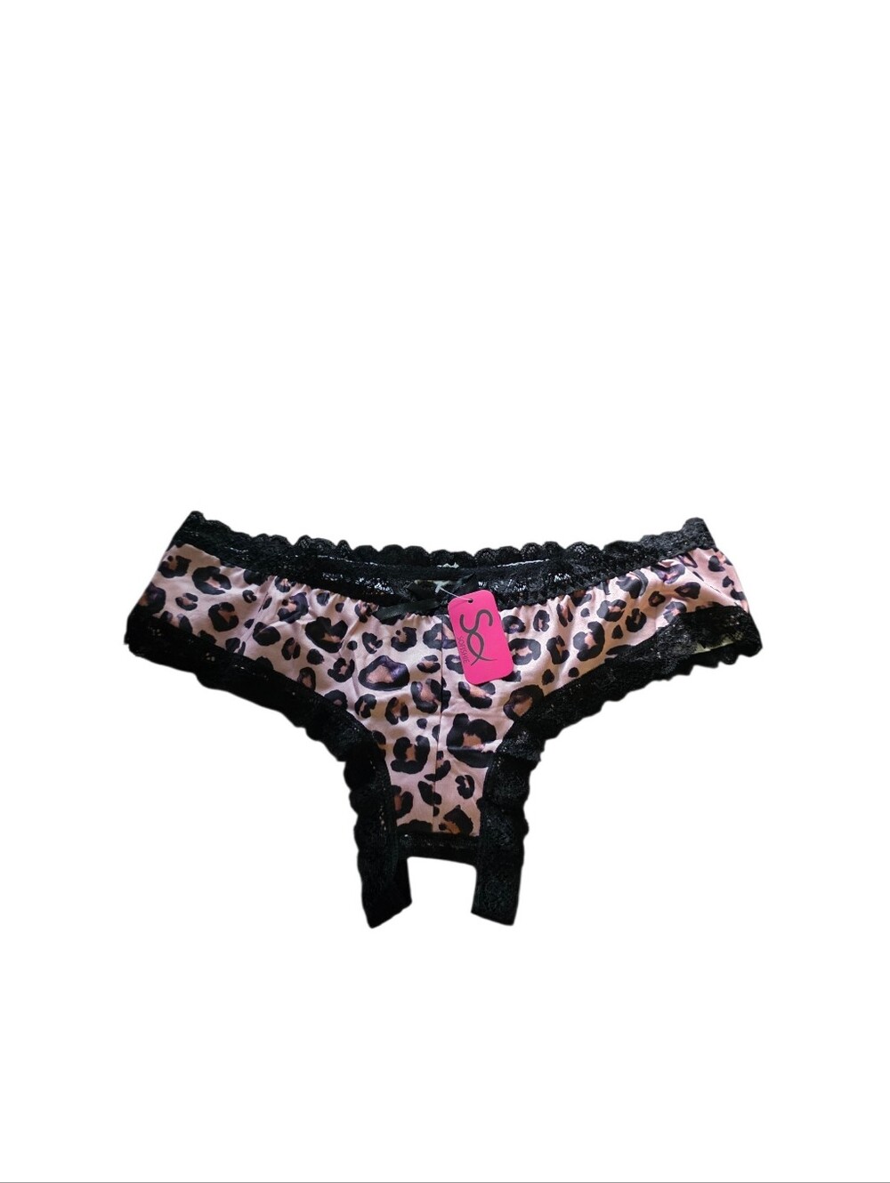 Sofishie lace crotchless panties size large nwt